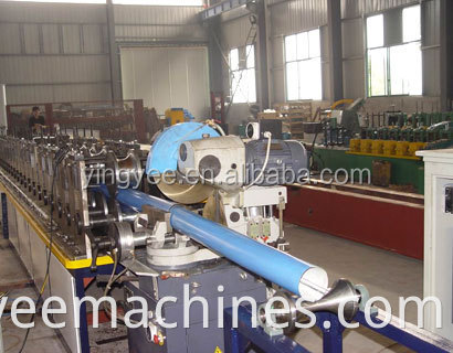 Drain pipe metal round downspout roll forming machine/ Water down pipe